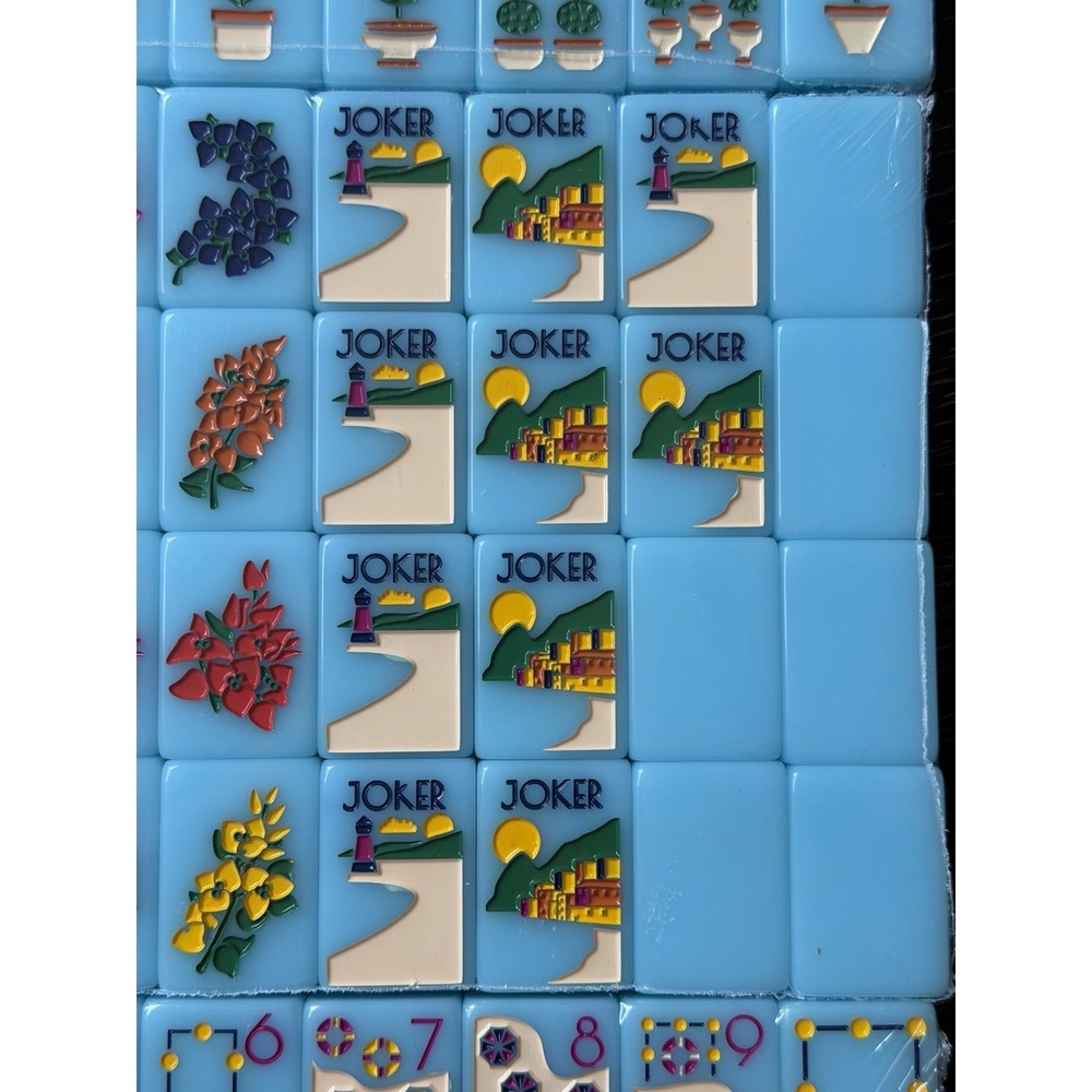 NEW! Beautiful Blue Travel Mahjong Tiles – American 160 Tiles - Riviera Beach - Picture 4 of 16